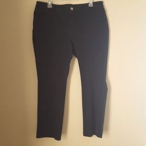 Chaps woman's black jeans sz 14 Petite